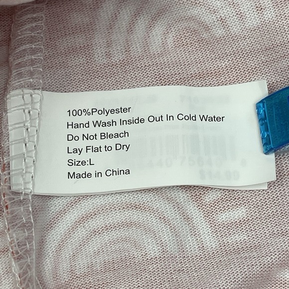 Dog Pet Dress LARGE Rainbows‎ DUSTY PINK Ruffle Sundress Cottage Milkmaid Boho - Picture 8 of 9